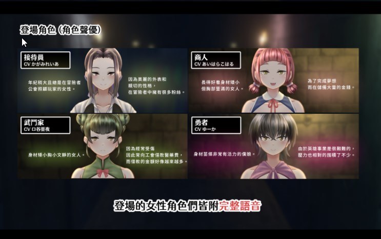 【游戏】电脑【互动SLG/中文/全动态/全CV】冒险者们的秘密工作 Ver1.01官方中文版【新作/800M】【256】